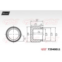 72940011 MAXTECH Поршень корпус скоби гальма