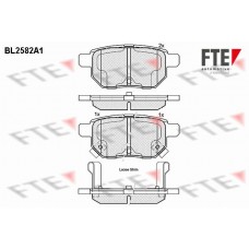 BL2582A1 FTE Комплект гальмівних колодок дисковий гальм