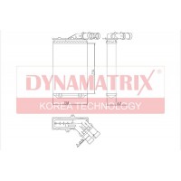 DR71156 DYNAMATRIX Теплообмінник обігрів салону