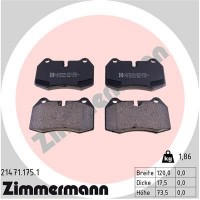 21471.175.1 ZIMMERMANN Комплект гальмівних колодок дисковий гальм