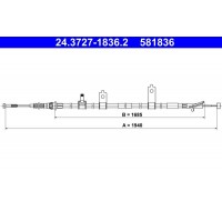 24.3727-1836.2 ATE Тросик, cтояночный тормоз