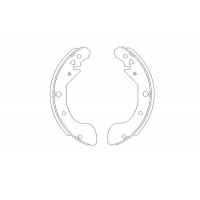 KBS-1402 KAVO PARTS Комплект гальмівних колодок