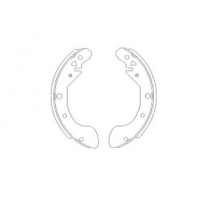 KBS-1402 KAVO PARTS Комплект гальмівних колодок