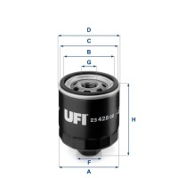 23.428.00 UFI Масляний фільтр