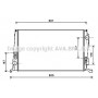 DAA2005 AVA QUALITY COOLING Радіатор охолодження двигуна