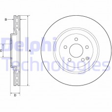 BG9144C DELPHI Гальмівний диск