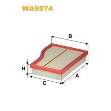 WA9874 WIX FILTERS Повітряний фільтр