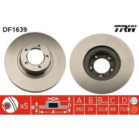 DF1639 TRW Гальмівний диск