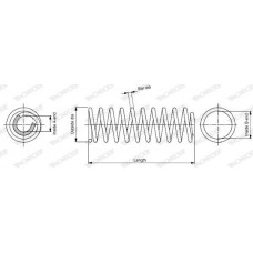 SP3709 MONROE Пружина ходової частини
