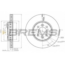 CD8350V BREMSI Гальмівний диск
