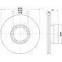 MDC464 MINTEX Гальмівний диск