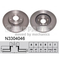 N3304046 NIPPARTS Гальмівний диск