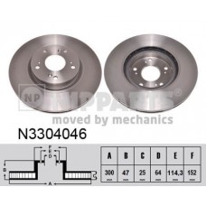 N3304046 NIPPARTS Гальмівний диск
