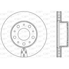 BDA2438.20 OPEN PARTS Гальмівний диск
