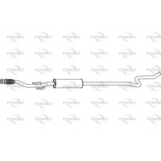 P46014 FENNO Середній глушник вихлопних газів