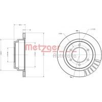 6110158 METZGER Гальмівний диск
