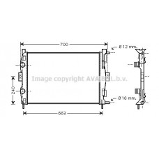 RT2306 AVA QUALITY COOLING Радіатор охолодження двигуна