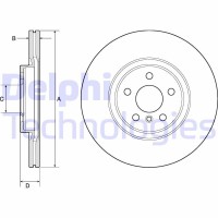 BG4780C DELPHI Гальмівний диск