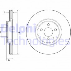 BG4780C DELPHI Гальмівний диск