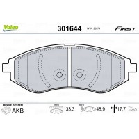 301644 VALEO Комплект гальмівних колодок дисковий гальм