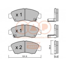 704-06014P IAP QUALITY PARTS Комплект гальмівних колодок дисковий гальм