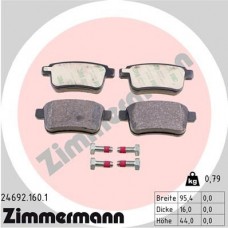 24692.160.1 ZIMMERMANN Комплект гальмівних колодок дисковий гальм