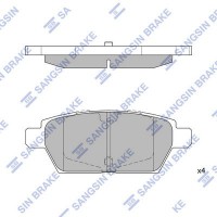 SP1476 Hi-Q Комплект гальмівних колодок дисковий гальм
