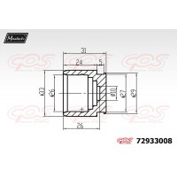 72933008 MAXTECH Поршень корпус скоби гальма