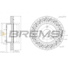 CD7693V BREMSI Гальмівний диск