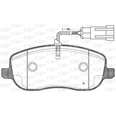 BPA0879.31 OPEN PARTS КомплеК т гальмівних колодок, дискове гальмо