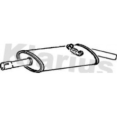 220278 KLARIUS Глушник вихлопних газів кінцевий
