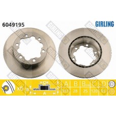 6049195 GIRLING Гальмівний диск