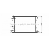 AIA2028 AVA QUALITY COOLING Радіатор охолодження двигуна