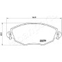 PA-0318AF JAPANPARTS Комплект гальмівних колодок дисковий гальм