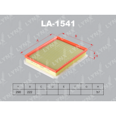 LA-1541 LYNXauto Повітряний фільтр