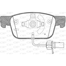 BPA1692.01 OPEN PARTS Комплект гальмівних колодок дисковий гальм