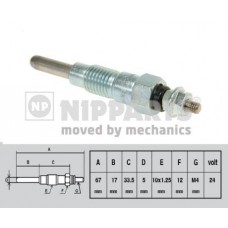 J5711015 NIPPARTS Свічка розжарювання