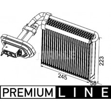 AE 99 000P MAHLE Випарник кондиціонера