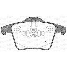 BPA1044.00 OPEN PARTS Комплект гальмівних колодок дисковий гальм