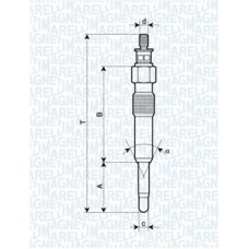 062503901304 MAGNETI MARELLI Свічка розжарювання