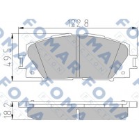 FO 838681 FOMAR Friction Комплект гальмівних колодок дисковий гальм