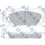 FO 838681 FOMAR Friction Комплект гальмівних колодок дисковий гальм