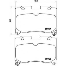 P 83 090 BREMBO КомплеК т гальмівних колодок, дискове гальмо