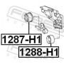 1288-H1 FEBEST Паразитный / Ведущий ролик, Зубчастий ремінь