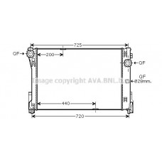 MSA2474 AVA QUALITY COOLING Радіатор охолодження двигуна