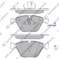 SP1695 Hi-Q Комплект гальмівних колодок дисковий гальм