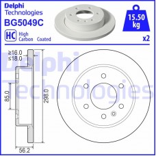 BG5049C DELPHI Гальмівний диск