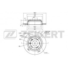 BS-5820 ZEKKERT Гальмівний диск