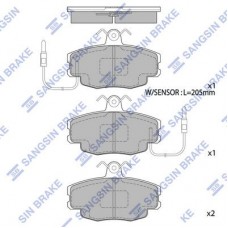 SP1668 Hi-Q Комплект гальмівних колодок дисковий гальм