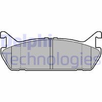 LP931 DELPHI Комплект гальмівних колодок дисковий гальм